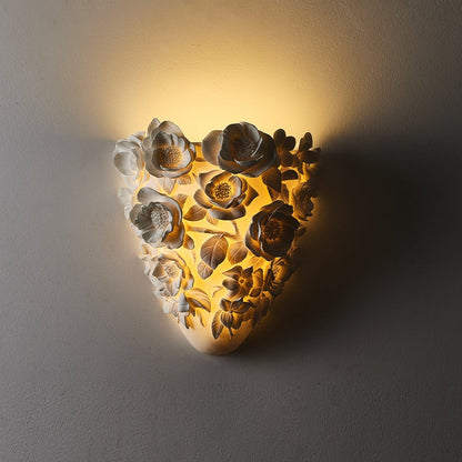 Lunverra Modern Ceramic Floral Wall Lamp